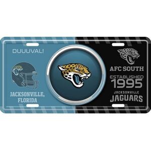 Jacksonville Jaguars NFL Bullseye License Plate